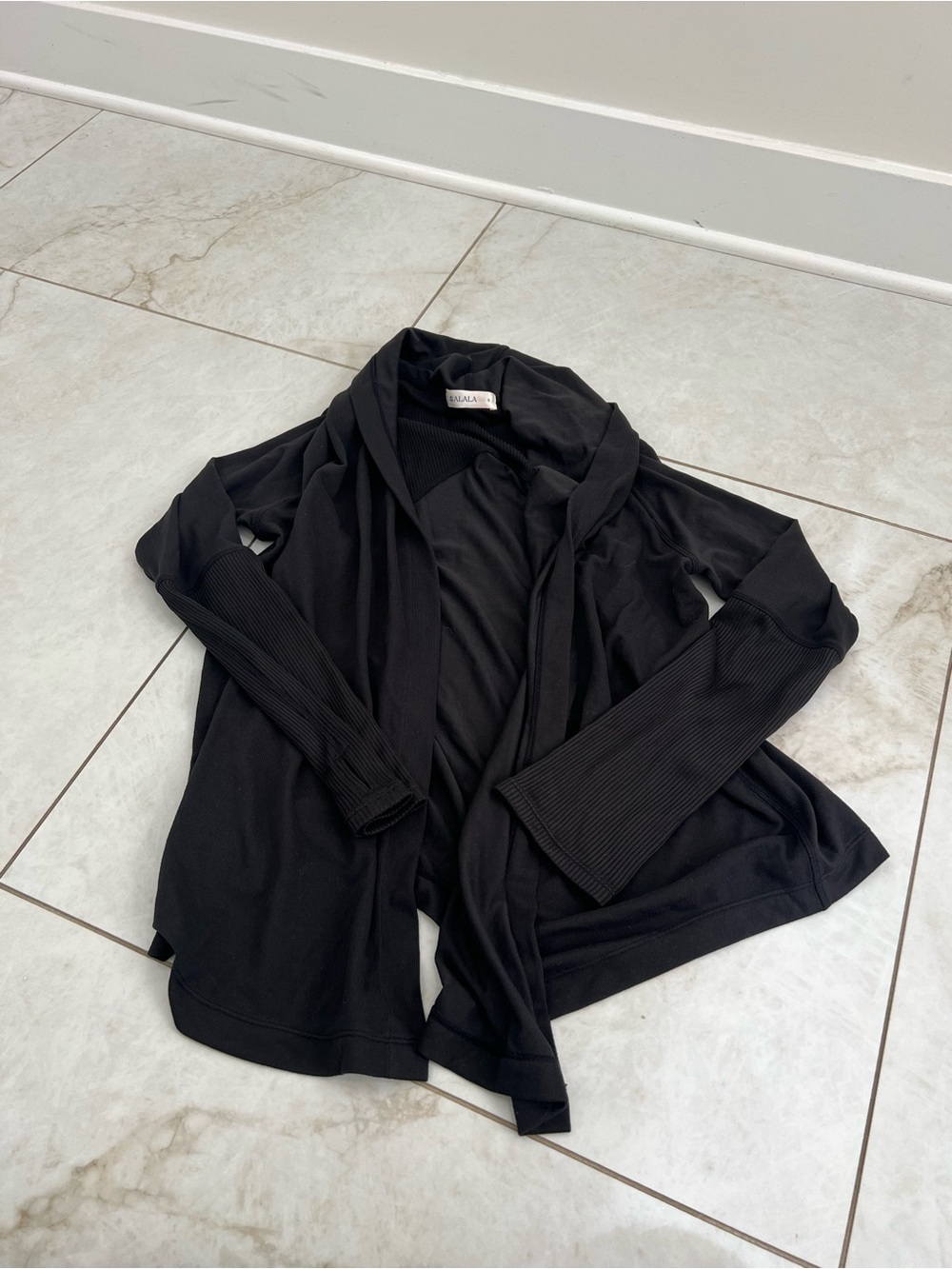 NEW ALALA Black Everyday Cardigan Size Small